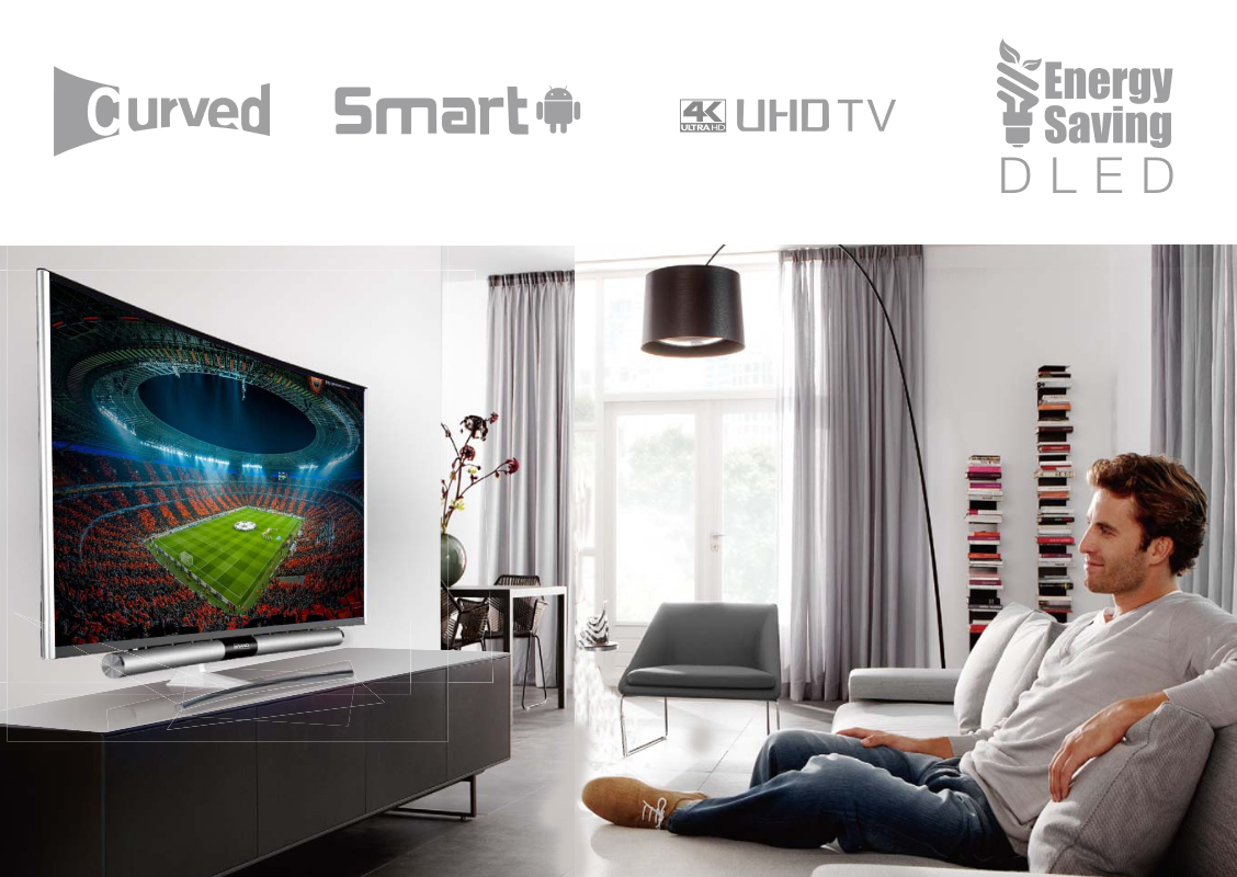 smart curved TV 4K