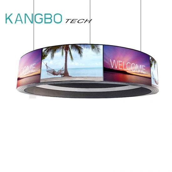 55 Inch Curved OLED Flexible Ceiling OLED Spliced Screen Display For Airport 