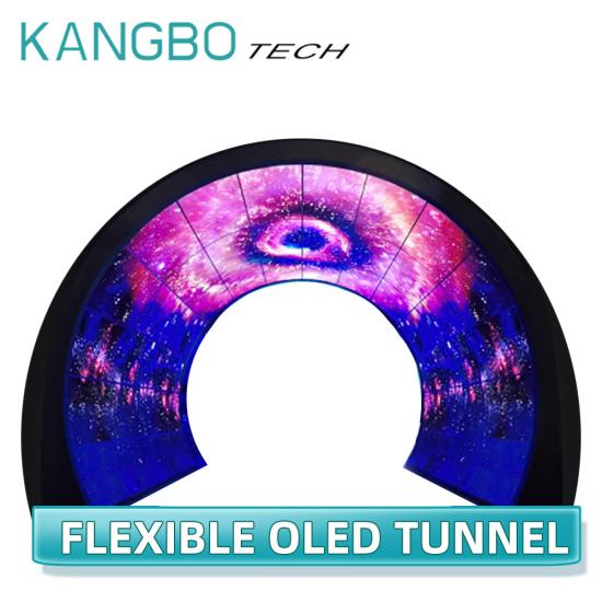 55 inch Flexible Curved OLED Tunnel LG OLED Screen Tunnel 