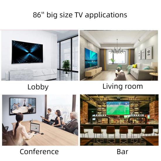 86 inch Android Smart TV 4K LCD DLED Big Size TV UHD Display Manufacturer 